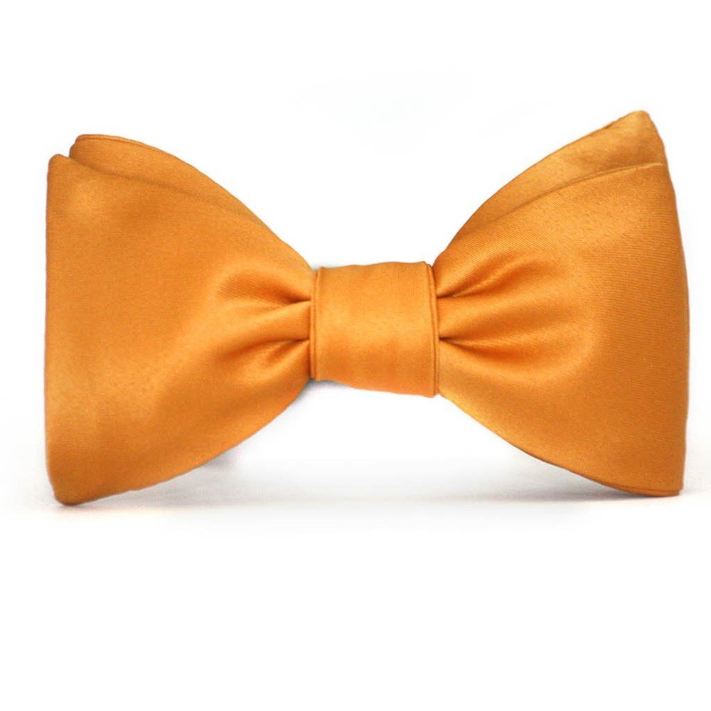 Orange‎ Mens Self-tied bow tie